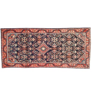 Vintage Persian Mahal Runner, Wide Hallway Runner - 03'07 X 08'00 For Sale