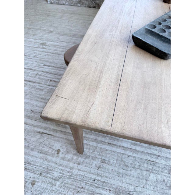 Vintage Farm Table in Cherry Wood, 1970s For Sale - Image 17 of 18