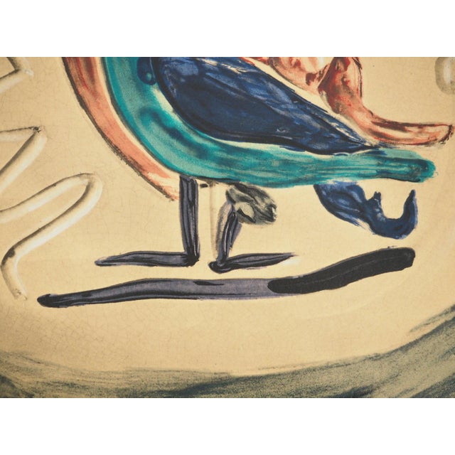 Pablo Picasso, Madoura Ceramic, Colorful Bird, Lithograph For Sale - Image 4 of 6