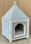 Mid 20th Century French Louis XV Style Royal Painted and Velvet Lined Pet / Dog / Cat House For Sale - Image 5 of 5