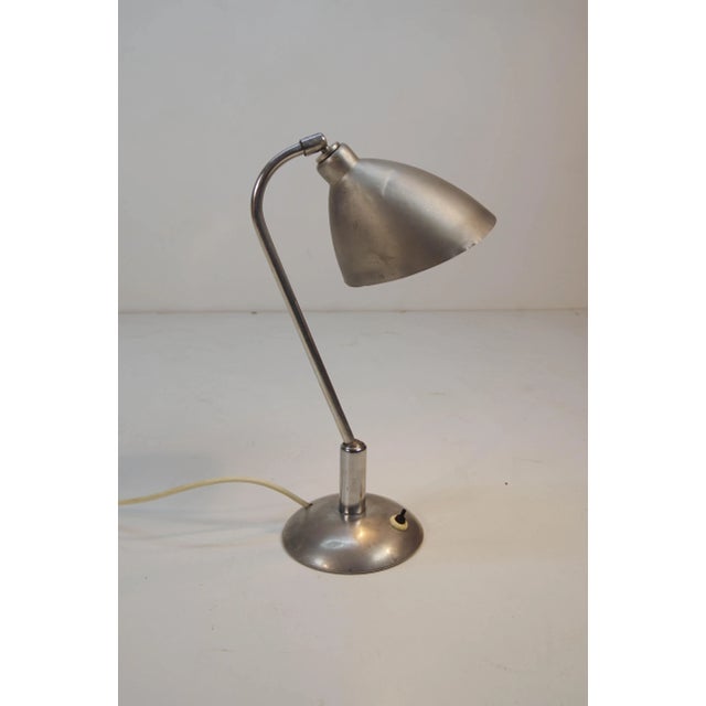 Iconic aluminum adjustable table lamp by franta anyz. Unique type of joint invented by anyz. Original condition - some...