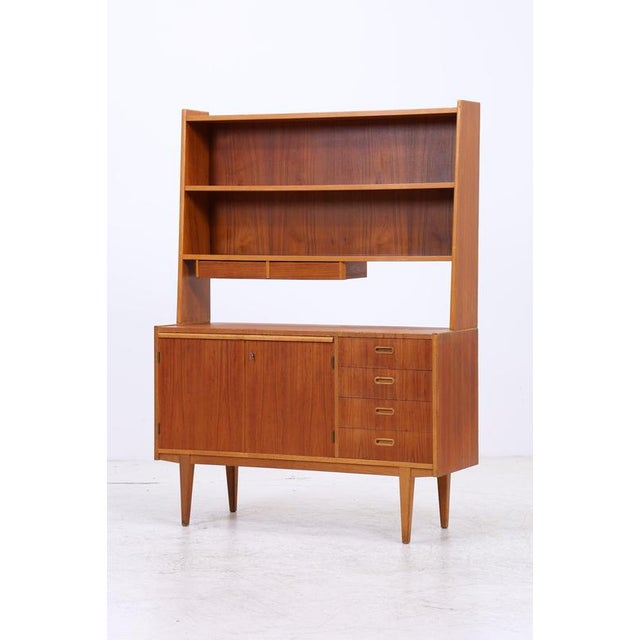 Mid-Century Teak Bookcase with Drawers For Sale - Image 4 of 17
