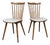 Menuet Chairs with White Vinyl Seats from Baumann, 1960s, Set of 2 For Sale