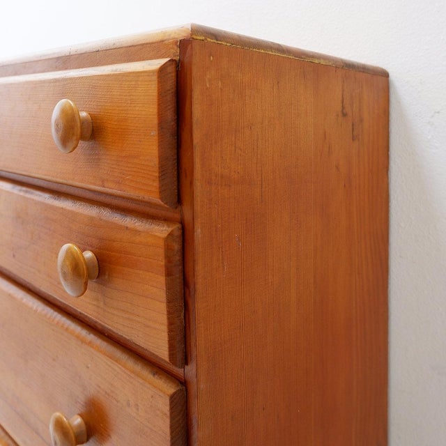 Vintage Chest of Drawers in Pine, 1970s, in Worn conditions. Designed 1970 to 1979