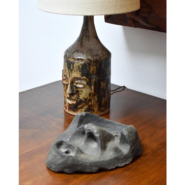 Ceramic Black Mask For Sale - Image 5 of 6