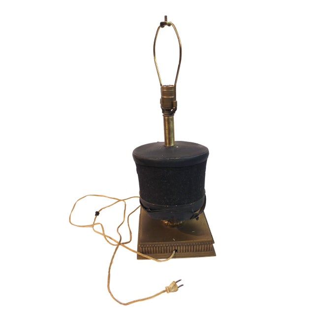 Mid-20th Century West Point Cadet Hat Mounted as a Lamp For Sale - Image 4 of 7