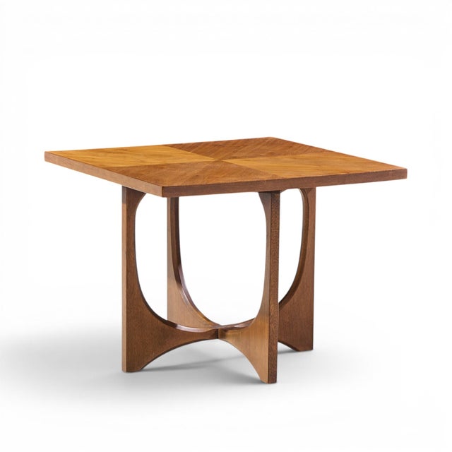 Broyhill Brasilia Mid Century Walnut Side Tables - Pair For Sale - Image 9 of 11