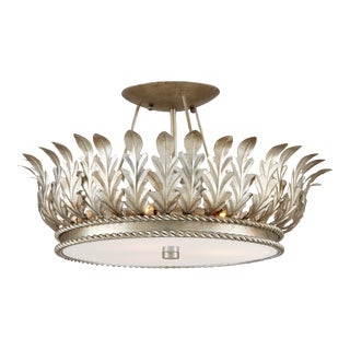 Currey & Company Biddulph Champagne Semi-Flush For Sale