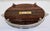 Mid Century Sheffield Silver Co. Formica Laminate Footed Serving Tray, Wood-Grain, Silverplate Gallery For Sale - Image 10 of 12