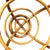 Mid-Century Modern Restored Four-Pole Rattan Coffee Table W/ Floating Glass Top For Sale - Image 3 of 5