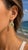 Art Nouveau Peridot Flower and Leaf Drop Earrings, Silver, Gold, Pair For Sale - Image 6 of 7