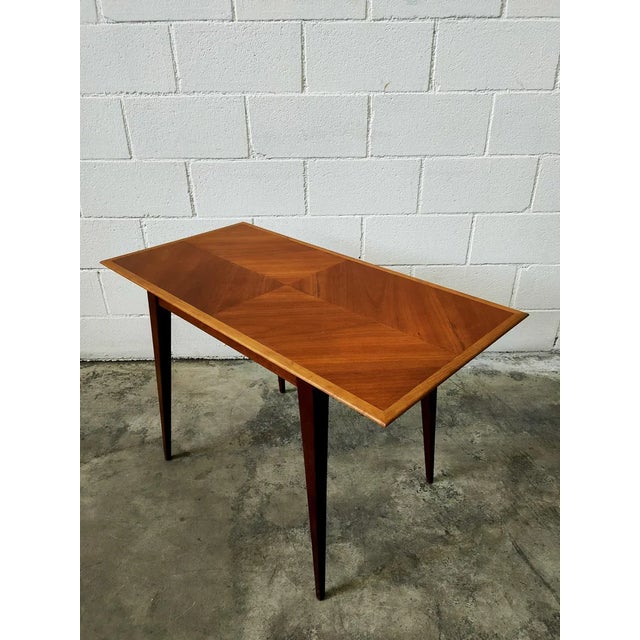 Brown Beech Side Table For Sale - Image 8 of 8
