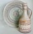 Vintage Mid-Century Modern Art Studio Sgraffito Pottery Carafe, Decanter & Matching Chop Plate Set- 2 Pieces For Sale - Image 12 of 12