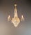 Antique Italian Neoclassical Crystal Chandelier Brass Original Wooden Sockets For Sale - Image 11 of 11