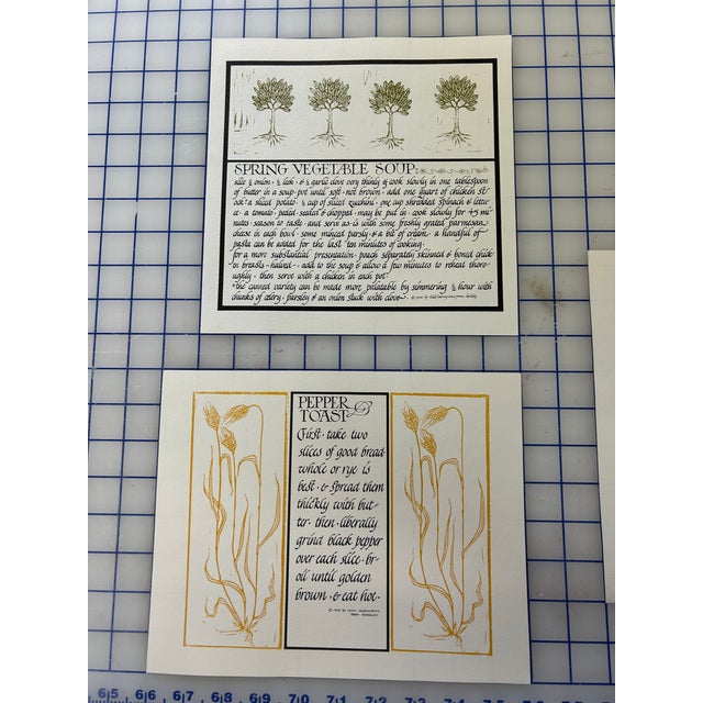 Mid 20th Century Calligraphed Prints by David L. Goines - Set of 16 For Sale - Image 10 of 14