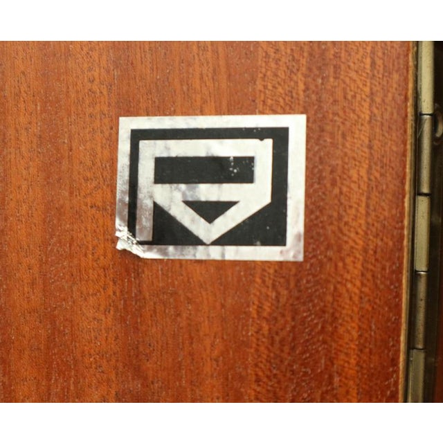 Brown Vintage Belgian 3-Door Wardrobe, 1960s For Sale - Image 8 of 9
