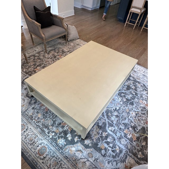 Restoration Hardware Graydon Shagreen Coffee Table Chairish
