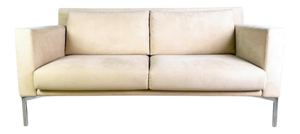 Jason 391 Sofa in Beige Suede from Walter Knoll