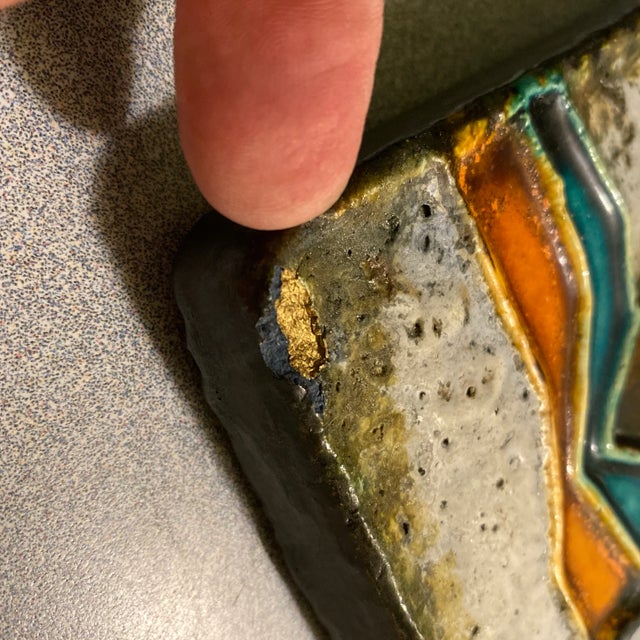 Mid 20th Century Modernist Abstract Wall Hanging Ceramic Tile Plaques by Schaffenacker - Set of 5 For Sale - Image 10 of 11