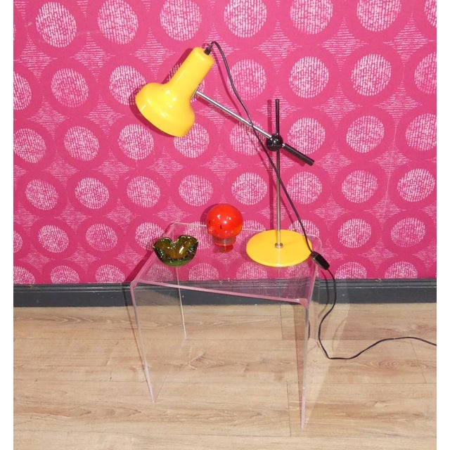 Wow! 70s space age original! design highlight quite large, super stylish table lamp space age / panton era manufacturer...