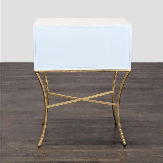 Worlds Away Lacquer End Table/Nightstand For Sale In San Francisco - Image 6 of 8