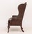 Brown American Studded Upholstered Wingback Armchair For Sale - Image 8 of 10