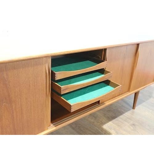 Brown 1960s Mid Century Modern Vintage Teak by Axel Christensen Danish Sideboard Credenza G Plan Style For Sale - Image 8 of 14