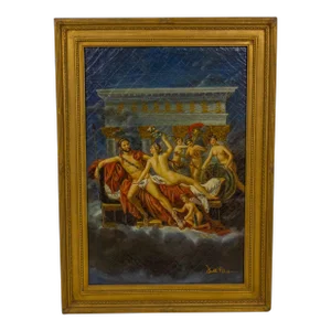 Italian Neoclassical Oil Painting on Canvas