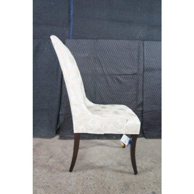 Set of 8 Late 20th Century Art Deco Style Designmaster Nassau Side Chair III Sunburst Upholstery For Sale - Image 16 of 18