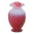 Fenton Hobnail Style Cranberry Opalescent Ruffled Rim Bud Vase For Sale