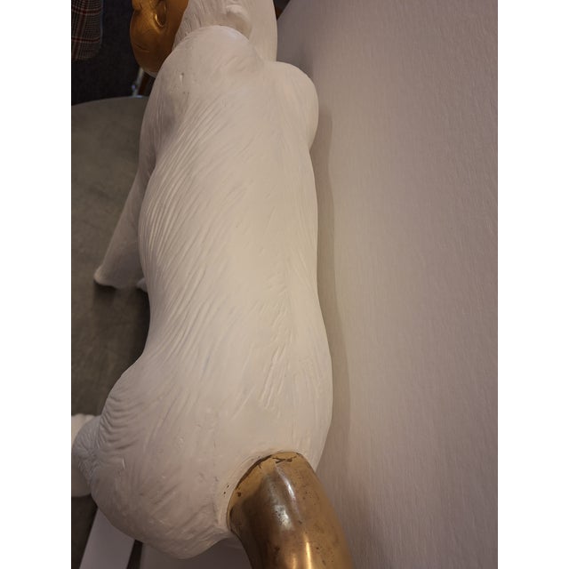 Vintage Boho Zimmerman Composite Monkye With Gild Face and Brass Tail For Sale - Image 10 of 12