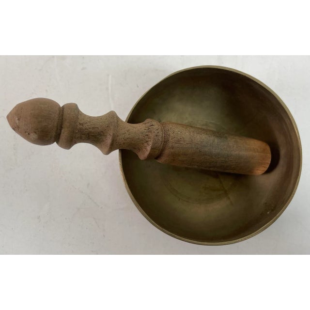 Vintage Asian Hammered Bronze Singing Bowl 1950s. Asian Bronze Vessel Singing Bowl. A special collectible piece. Made from...