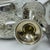 Late 20th Century Baroque Silver Plated Mini Goblets Set of 2 With Serving Trays - 4 pcs For Sale - Image 12 of 12