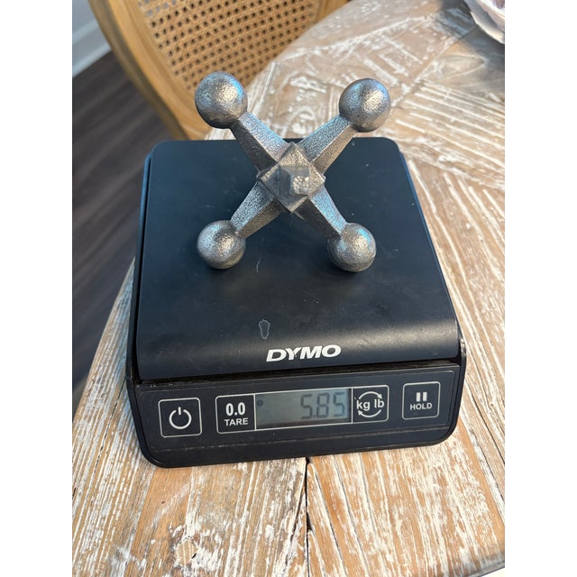 Aluminum Geometric Jack Sculpture For Sale - Image 4 of 4