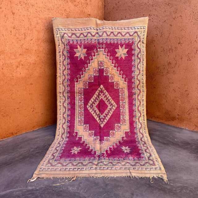 Purple Moroccan Vintage Rug - 5'2" X 9'12" Ft For Sale - Image 8 of 10