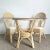 1990s Boho Chic Bamboo Rattan Wicker Dining Set - 5 Pieces For Sale - Image 5 of 9