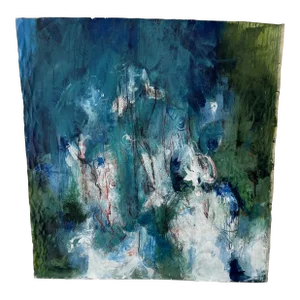 Echo Series "Still Water Reflections" Contemporary Original Abstract Acrylic Painting by Stephanie Visser