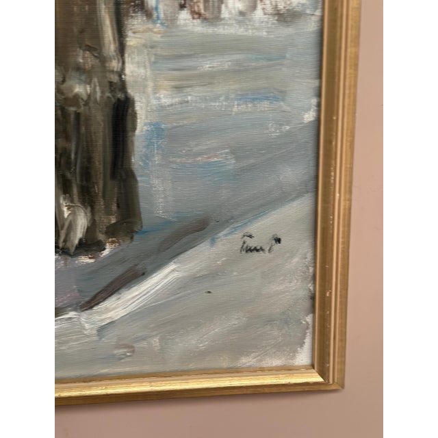 Winter Forest, 1950s, Oil Painting on Canvas, Framed For Sale - Image 7 of 15