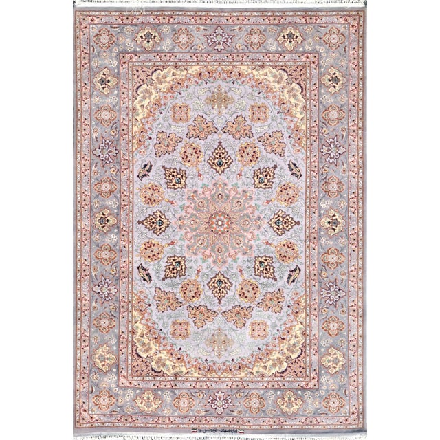 Isfahan Area Rug - 4'4" X 6'7" For Sale