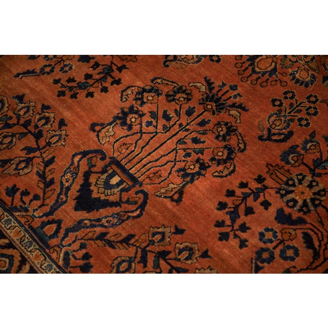 Vintage Sarouk Rug - 4'3" x 6'7" For Sale - Image 10 of 11