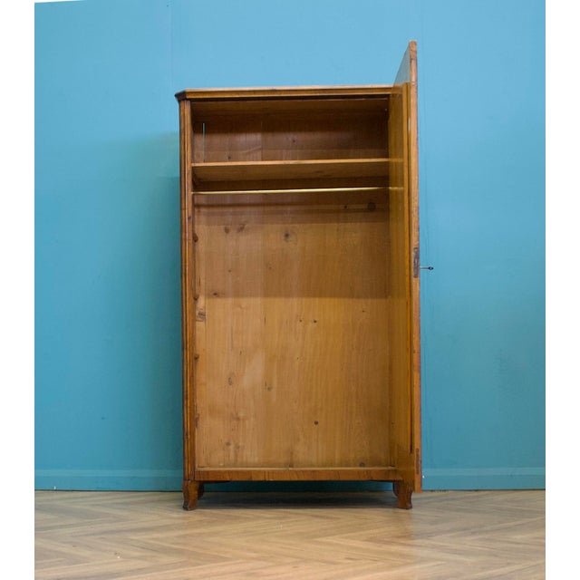 Vintage Biedermeier Burr Walnut Wardrobe, 1930s For Sale - Image 4 of 9