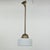 Vintage Glass and Brass Pendant Lamp For Sale - Image 9 of 9