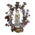 French Rococo Bronze and Porcelain Sheperdess Candleabra For Sale