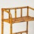 Bent Burnt Bamboo Wall Shelf With Woven Split Wood Platforms Two Tier 1970's For Sale In Rochester - Image 6 of 8