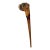 American Folk Art Carved Bulldog Dog Cane For Sale