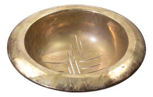Modernist Silver Bowl with Geometric Pierced Design, 1960s