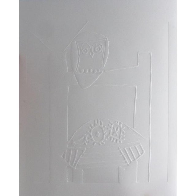 Wood After Pablo Picasso, The Owl in the Heights, Wood Engraving For Sale - Image 7 of 7