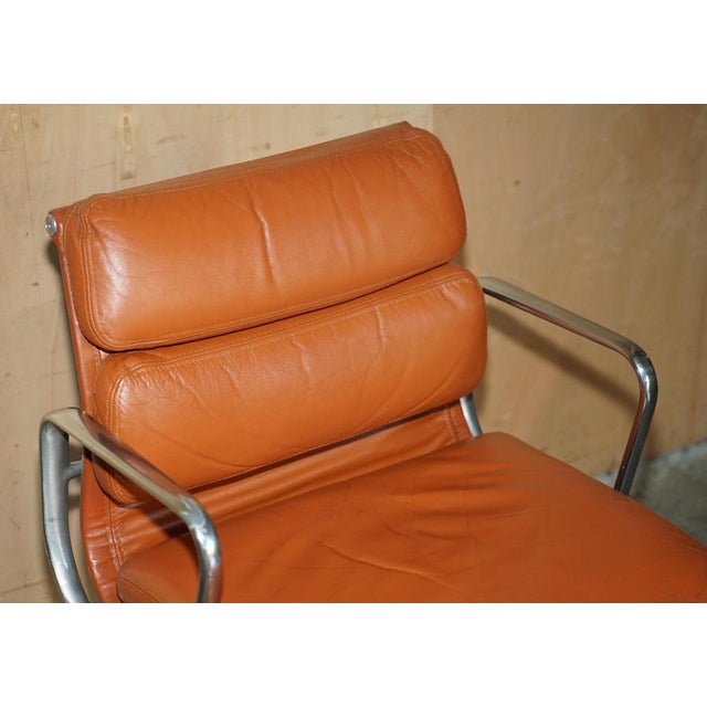 1970s Soft Pad Captain's Chair in Cognac Leather from Herman Miller, 1977 For Sale - Image 5 of 18