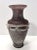 Vintage Italian Brown Scavo Glass Vase, 1980s For Sale - Image 4 of 14