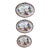 Rare Set of Three Platters Ac Harley Jones Stoke on Trent Ye Olde Chinese Willow For Sale